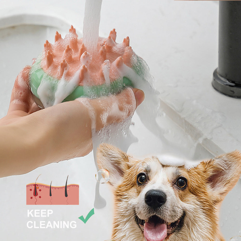 Pet Cleaning Bathing Massage Shampoo Soap Brush