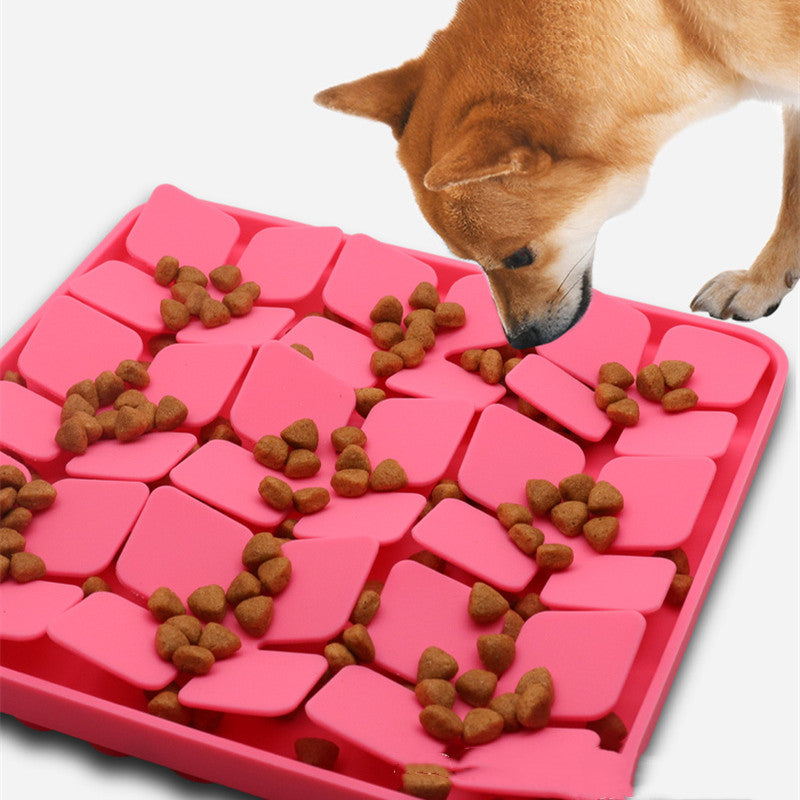 Pets Licking Plate Slow Tableware