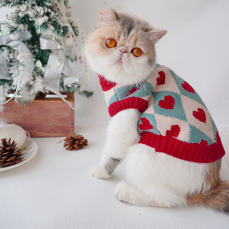 Love Sweater Cat Clothes